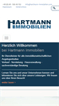 Mobile Screenshot of hartmann-immobilien.com